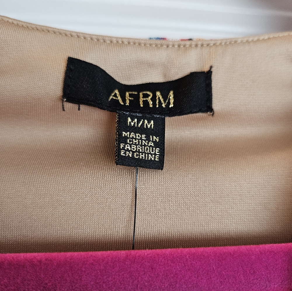 AFRM Colorful Swirl Pattern Crop Top - Picture 2 of 6